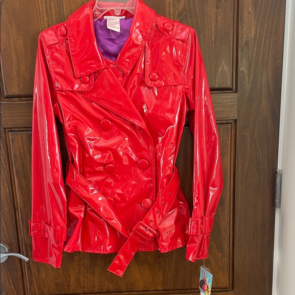 NOR Shiny Red Trench Coat